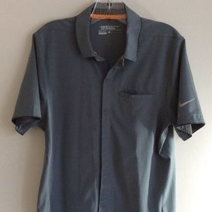Men’s Nike Golf Short Sleeve Button-Down Shirt
